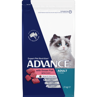 ADVANCE Adult Dry Cat Food Chicken & Ocean Fish - 2kg | PeekAPaw Pet Supplies