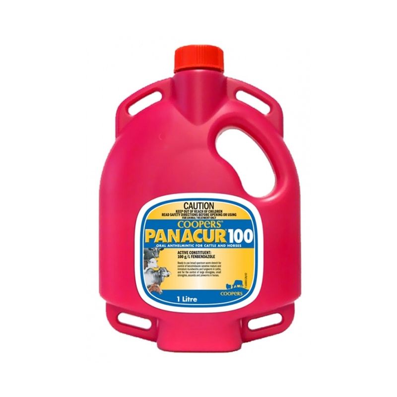 Coopers Panacur 100 Broad Spectrum Drench 1L product packaging