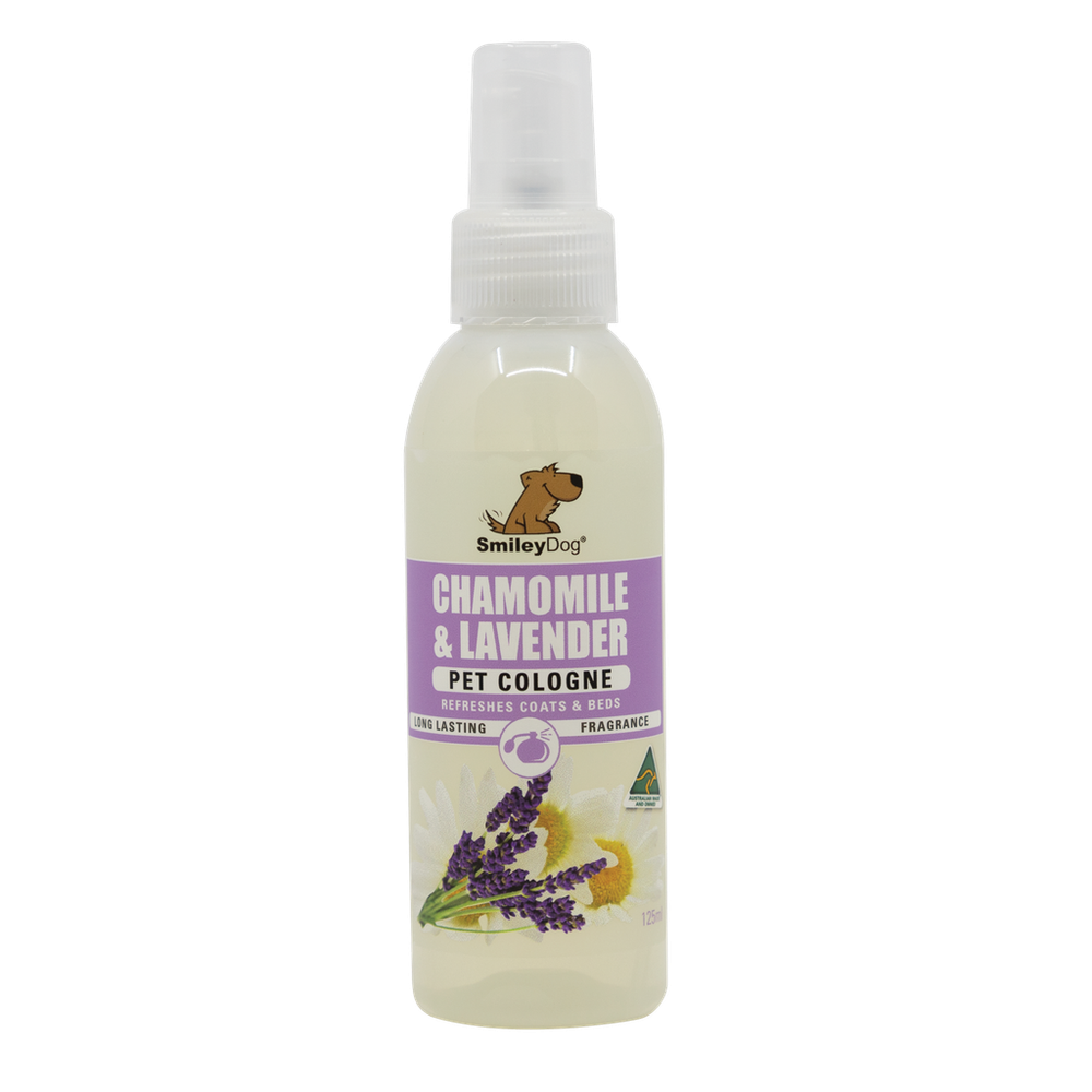 Smiley Dog Pet Cologne 125ml - Chamomile & Lavender | PeekAPaw Pet Supplies