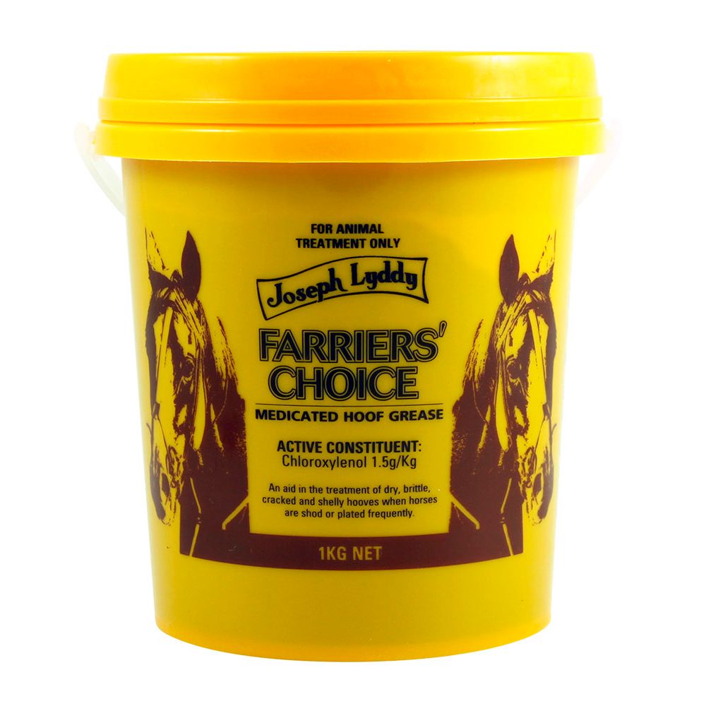 Joseph Lyddy Farriers Choice medicated hoof grease 1kg tub