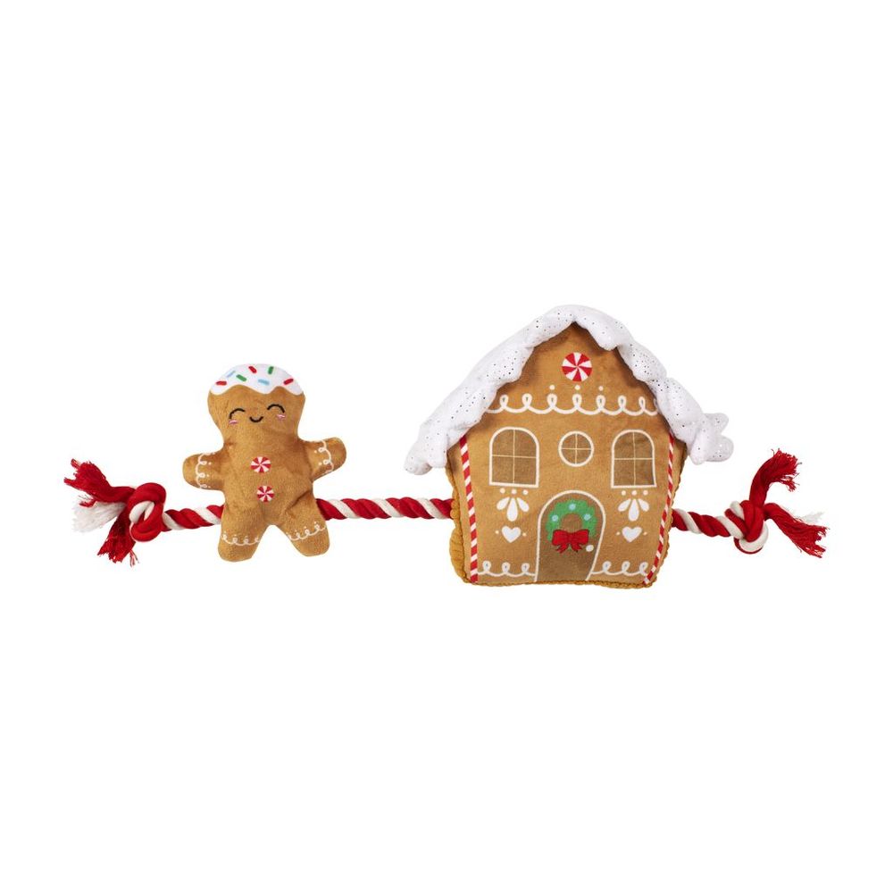 Fringe Studio Christmas Plush Squeaker Dog Toy - Spiced & Nice - Default Title | PeekAPaw Pet Supplies
