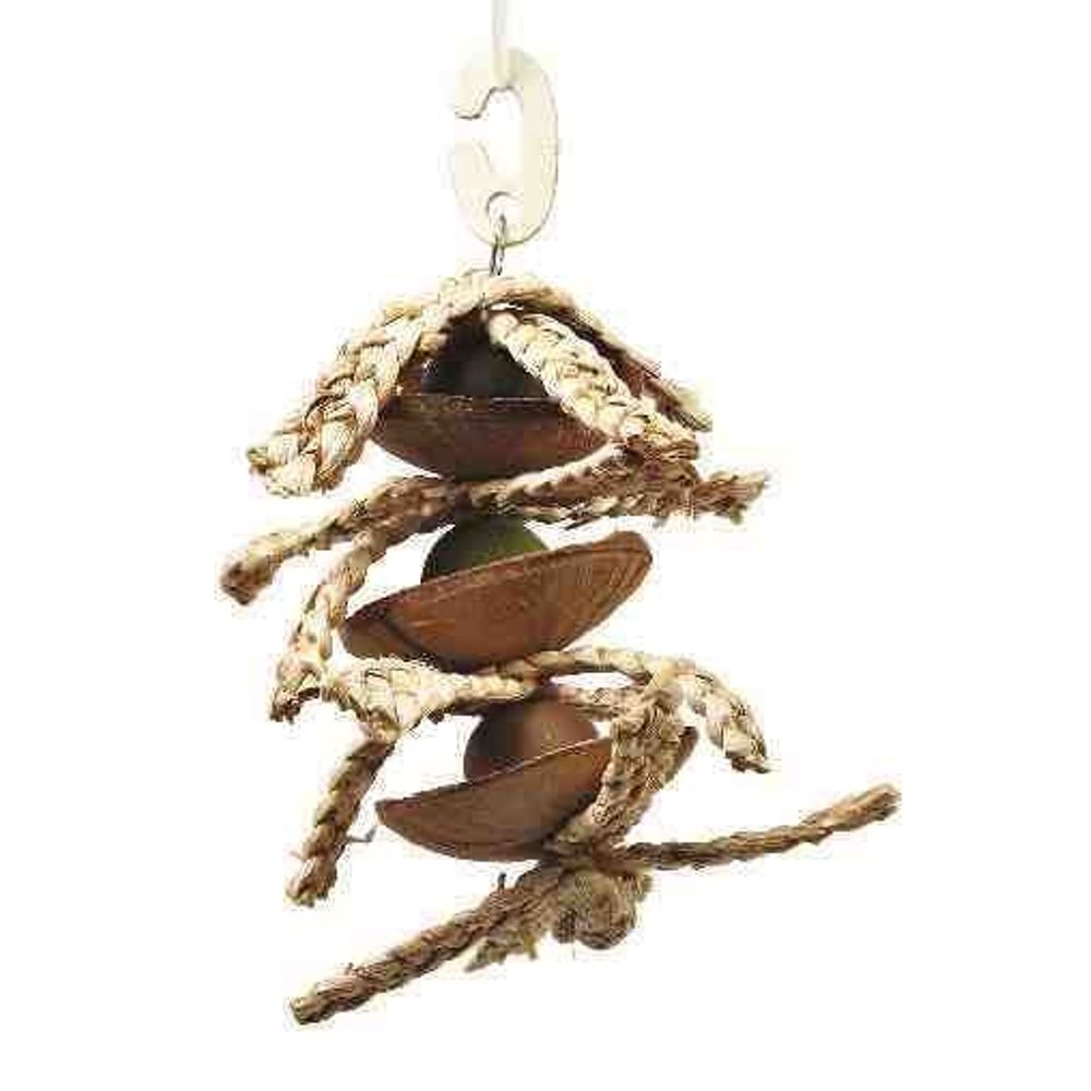 Pipkins Small Pet Coconut Munch Mobile hanging coconut shell chew 250g