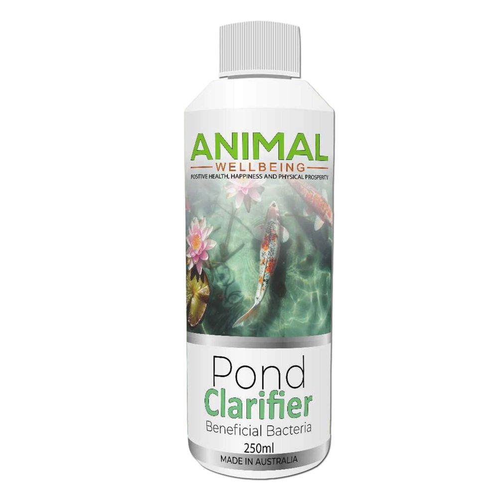 Animal Wellbeing Pond Clarifier Beneficial Bacteria 250ml bottle | PeekAPaw Pet Supplies