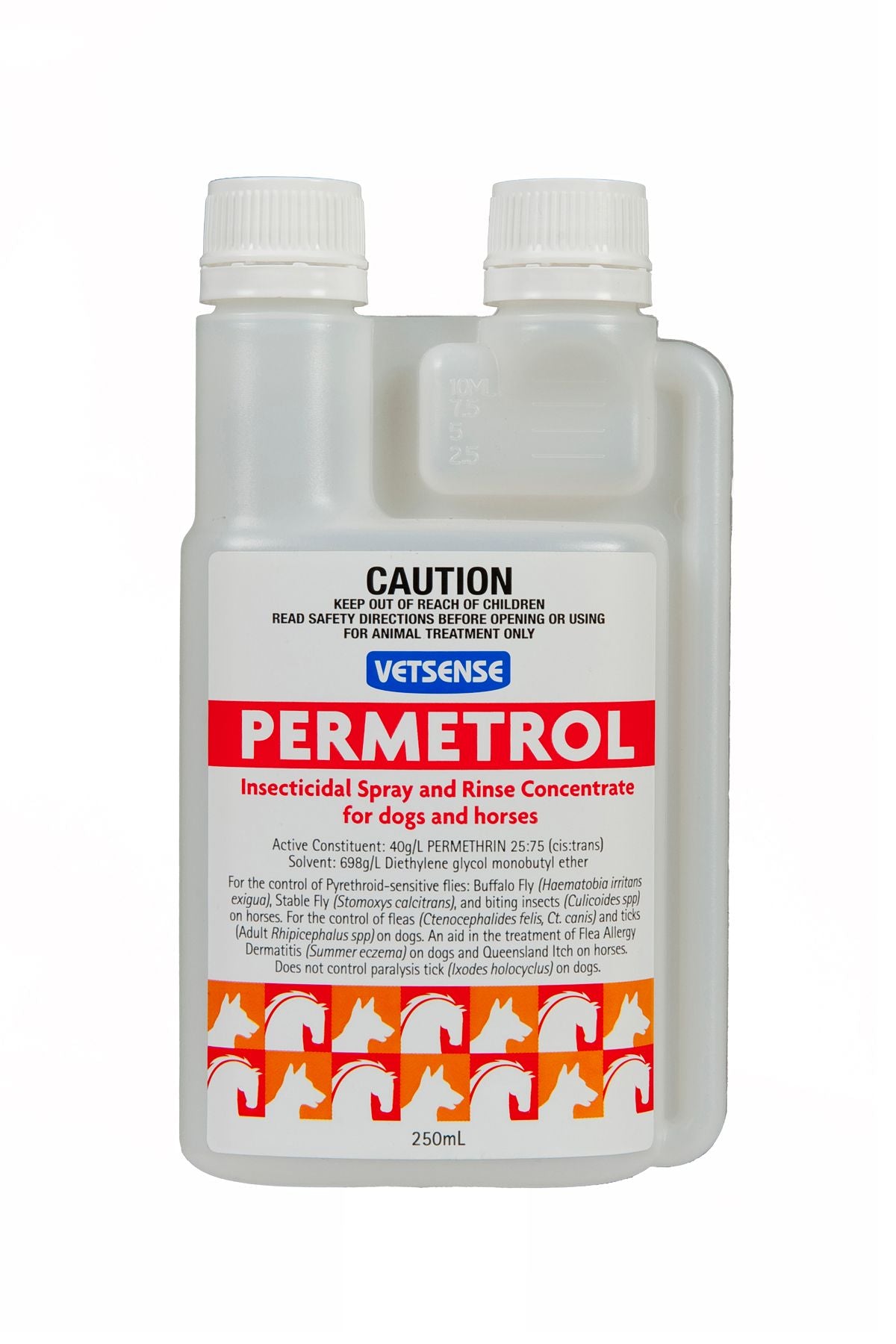 Vetsense Permetrol Insecticidal Spray Concentrate for Dogs & Horses 250ml pack