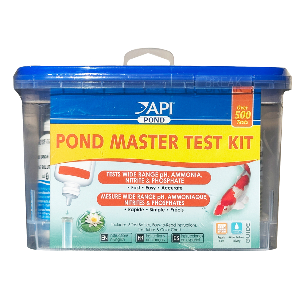 API Pond liquid master test kit case, front of pack