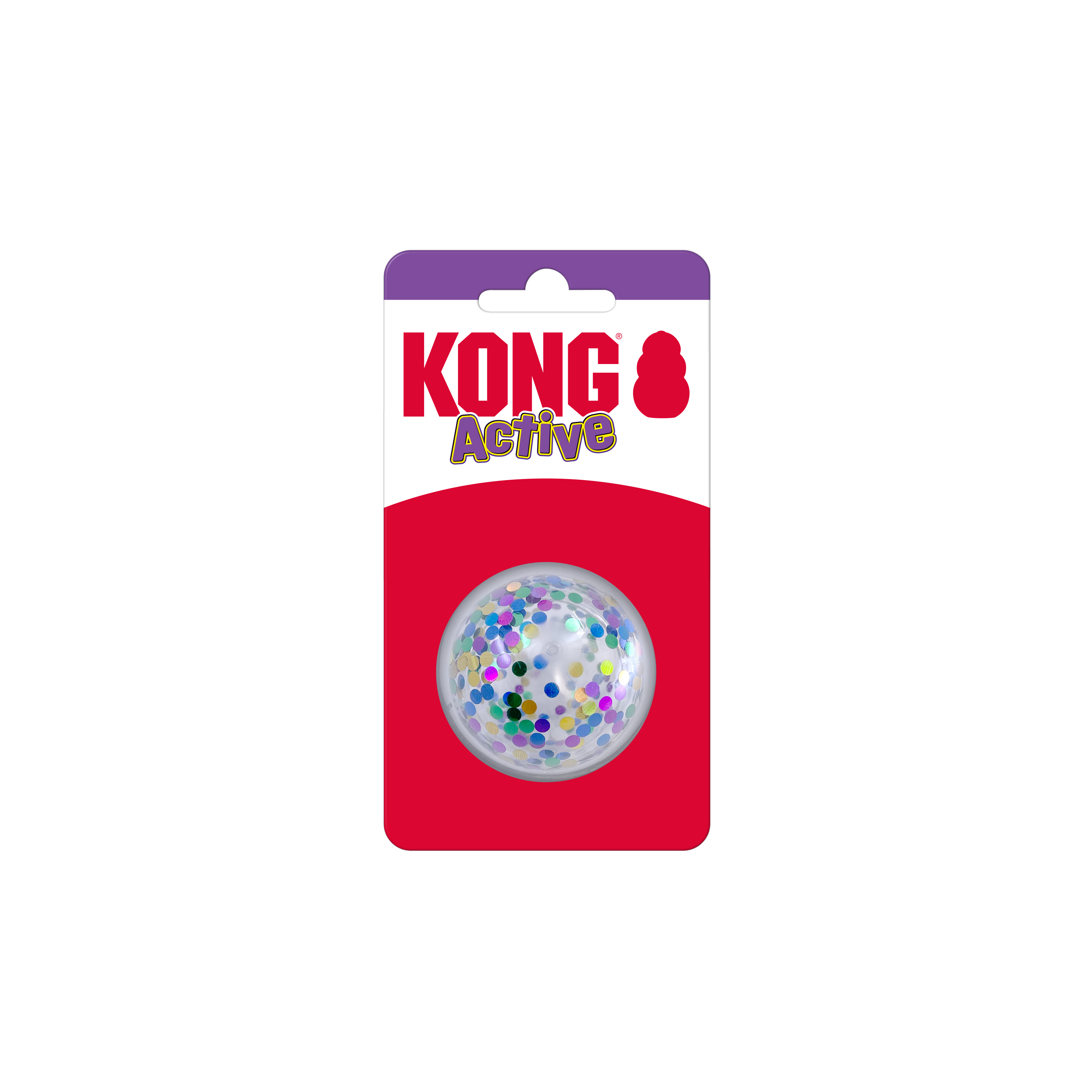 KONG Cat Toys Active Confetti Ball in retail packaging
