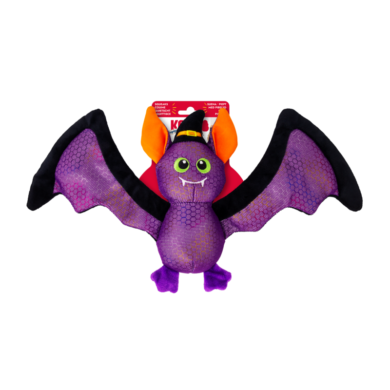 KONG Halloween Shakers Shimmy Bat dog toy, Medium