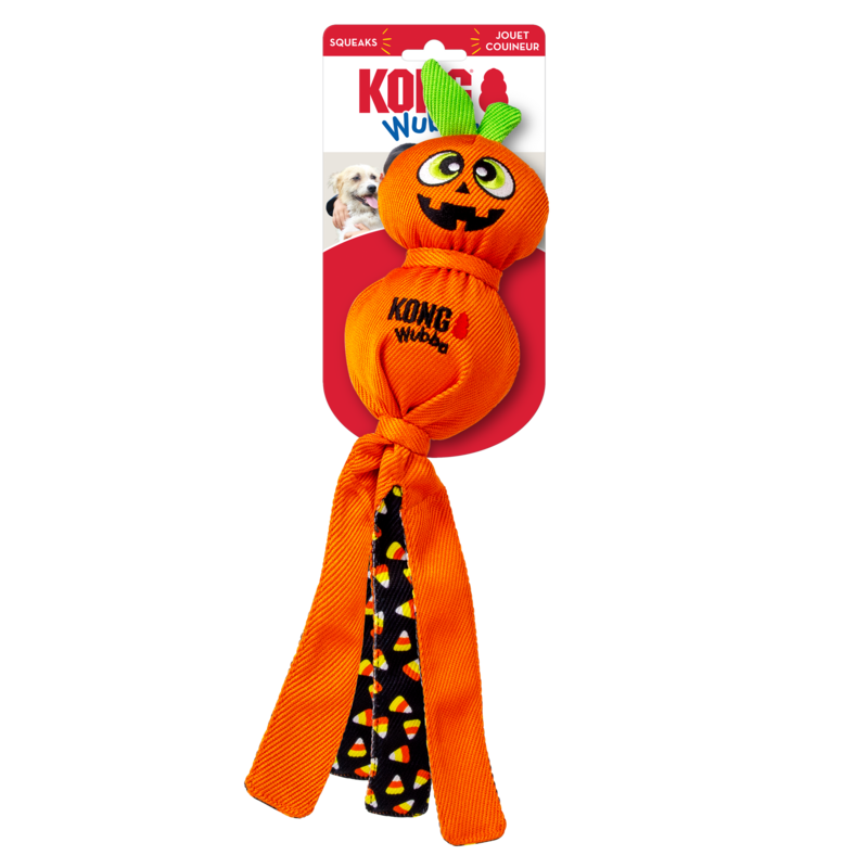 KONG Halloween Wubba Ballistic Pumpkin dog toy, Large