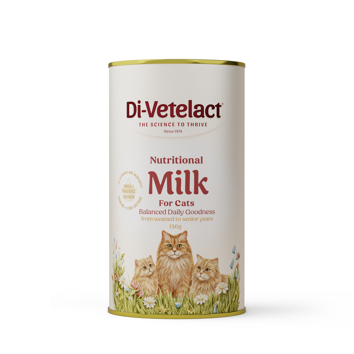 Di-Vetelact Nutritional Milk for Cats 150g can