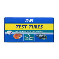 API replacement test tubes with snap-tight caps, pack of 24