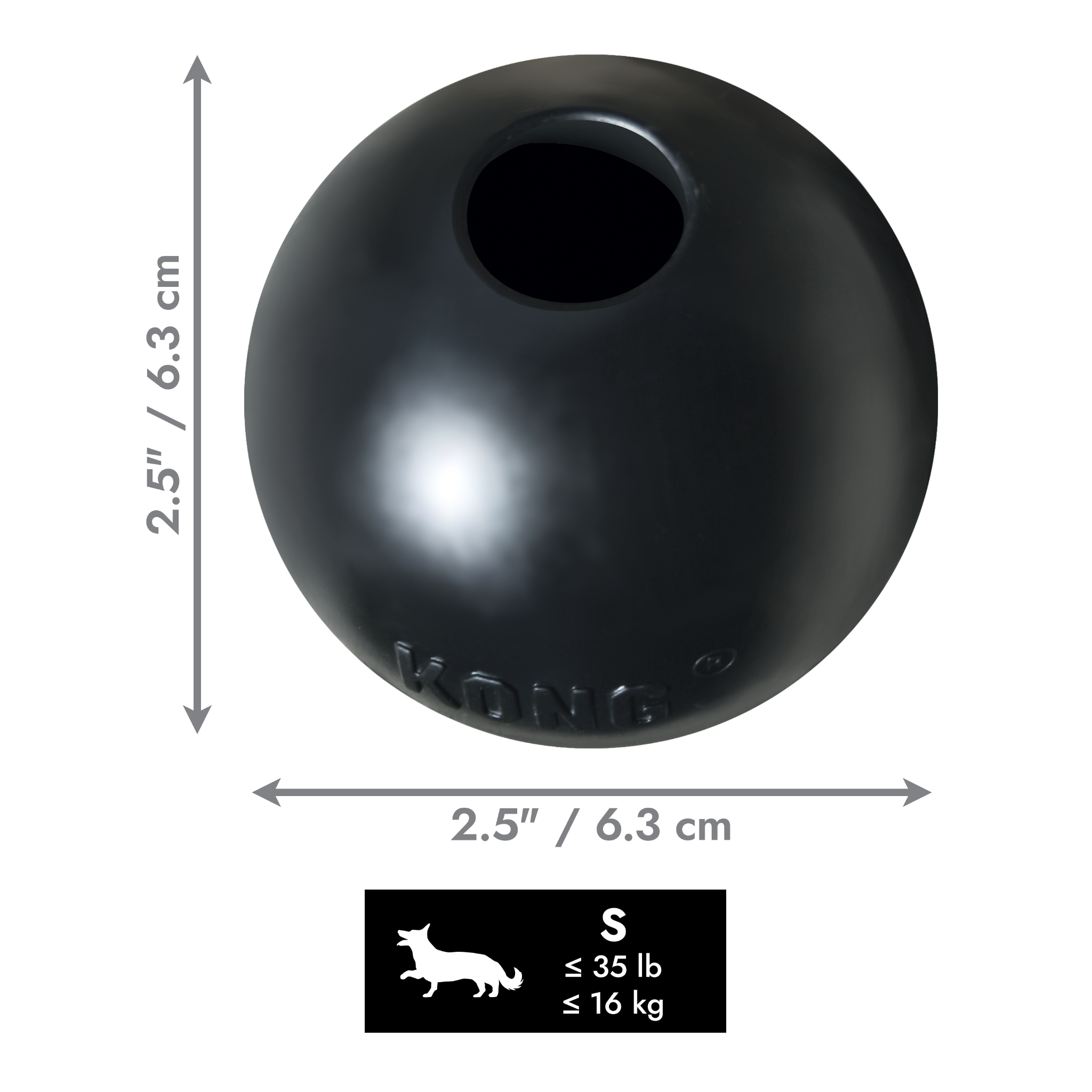KONG Dog Toys Ball Extreme Bounce Small