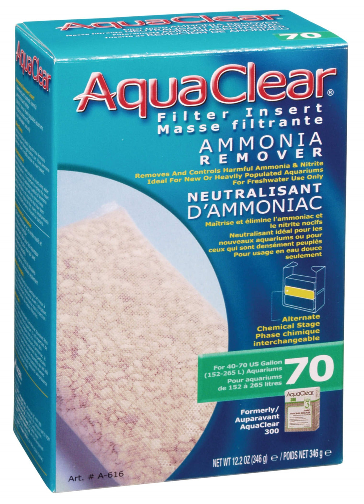Fluval AquaClear Ammo-Rid - AC70 / 300 350g | PeekAPaw Pet Supplies