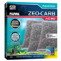 Fluval AquaClear AC50 Zeo-Carb Insert 3 Pack - Default Title | PeekAPaw Pet Supplies