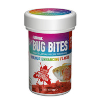 Fluval Bug Bites Colour Enhancing Flakes - 18g | PeekAPaw Pet Supplies