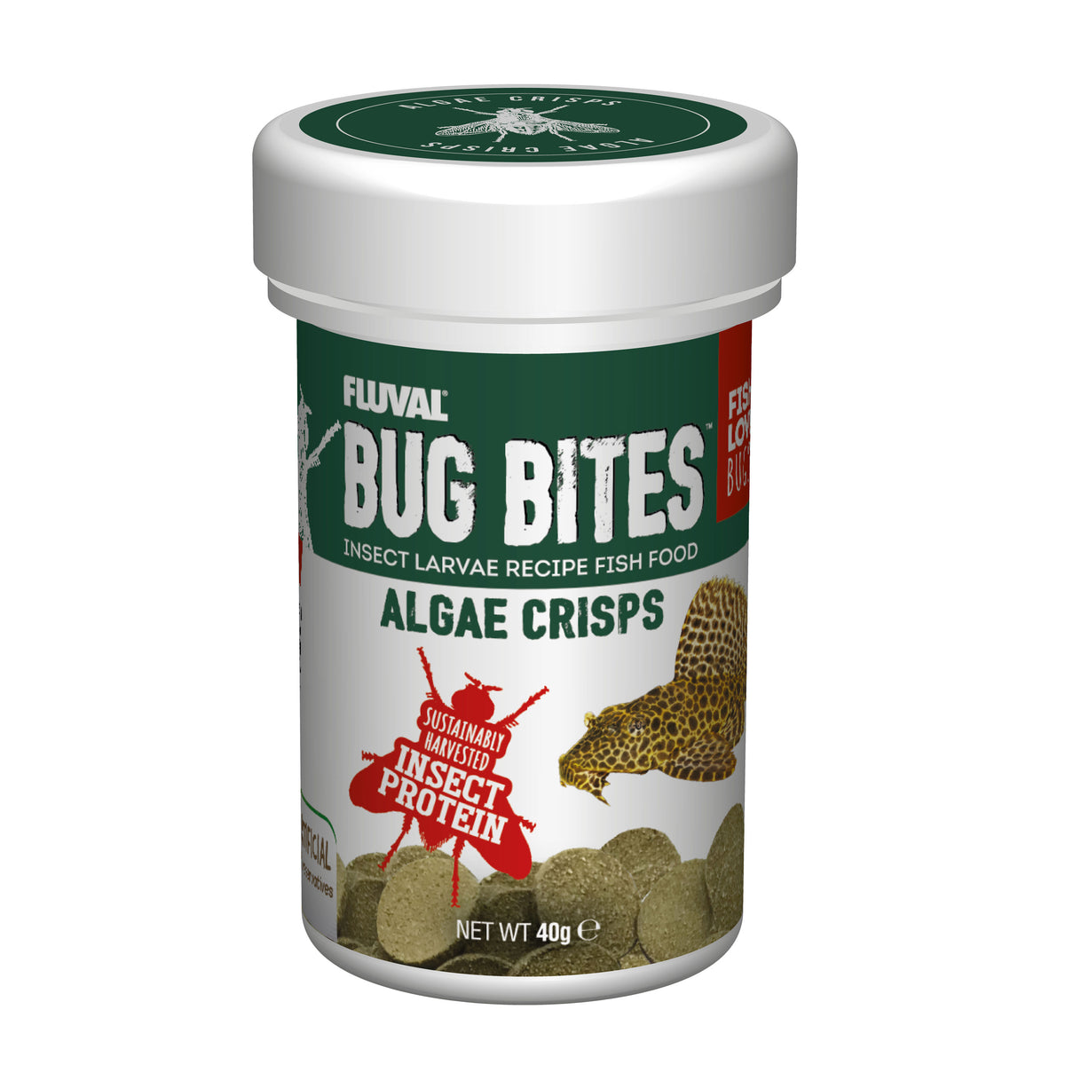 Fluval Bug Bites Algae Wafers - 40g | PeekAPaw Pet Supplies