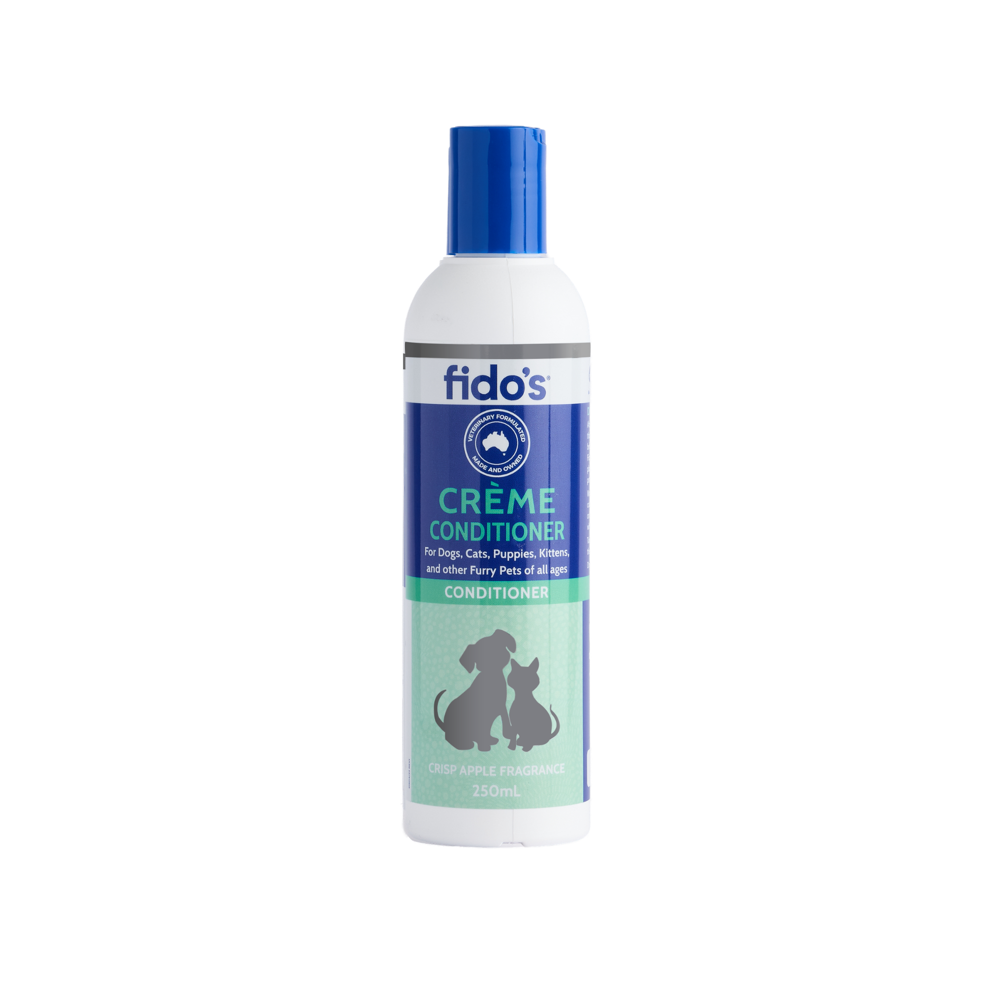 Fido's Creme Conditioner for dogs and cats 250 mL bottle, front of pack