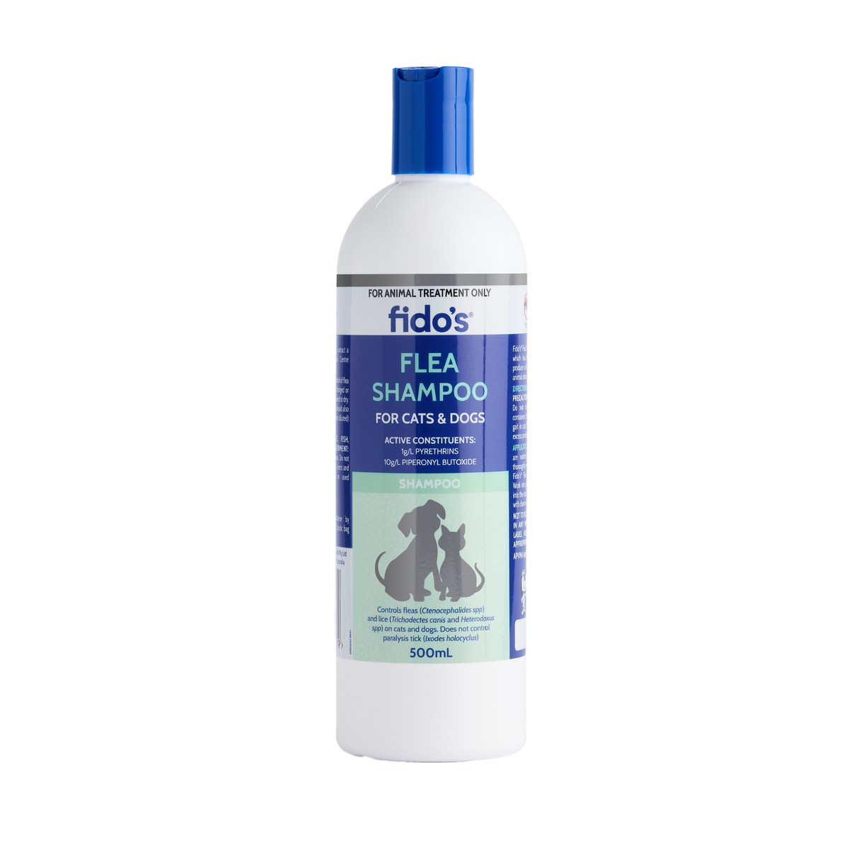 Fido's Flea Shampoo 500 mL bottle, front of pack