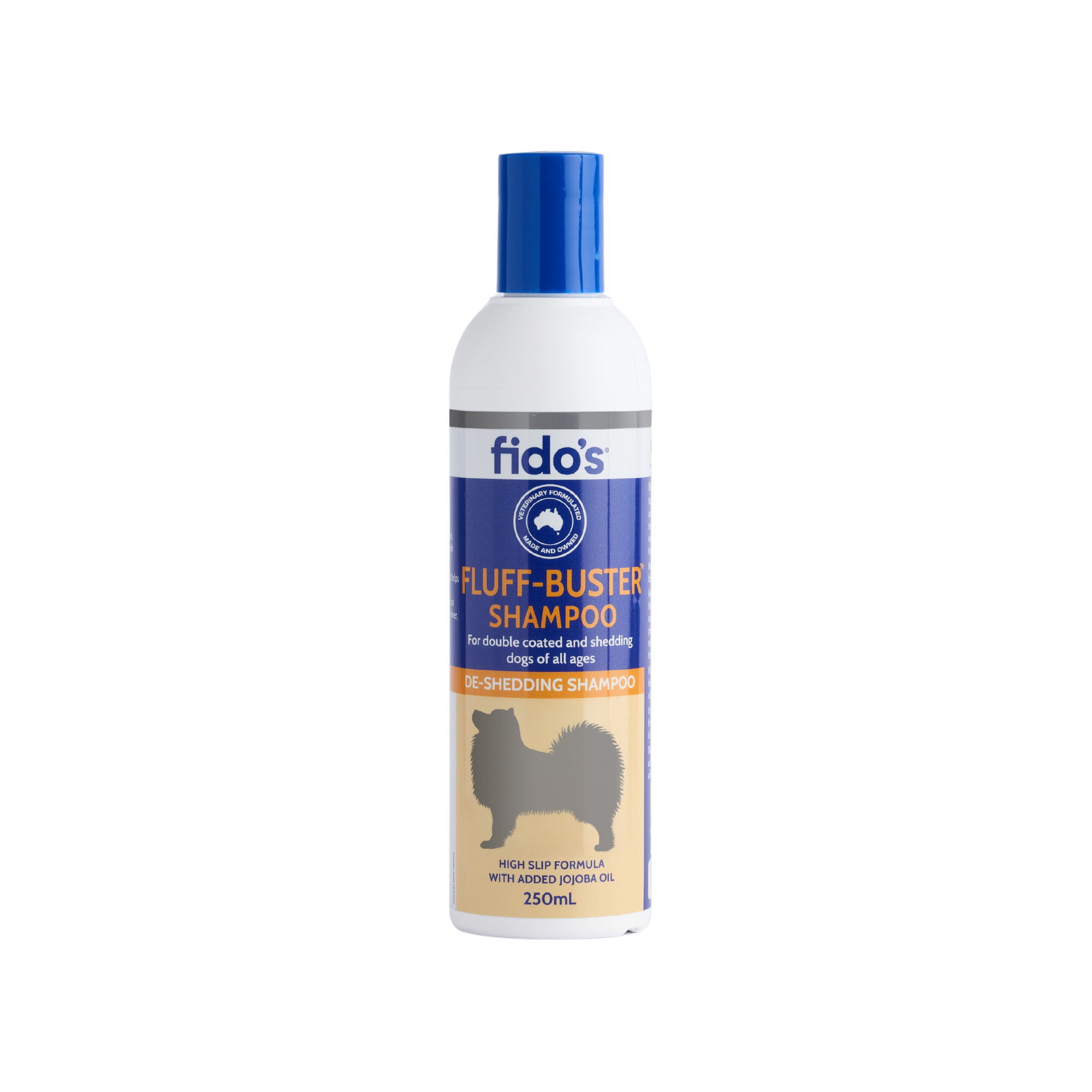 Fido's Fluff-Buster Shampoo for dogs 250 mL bottle, front of pack