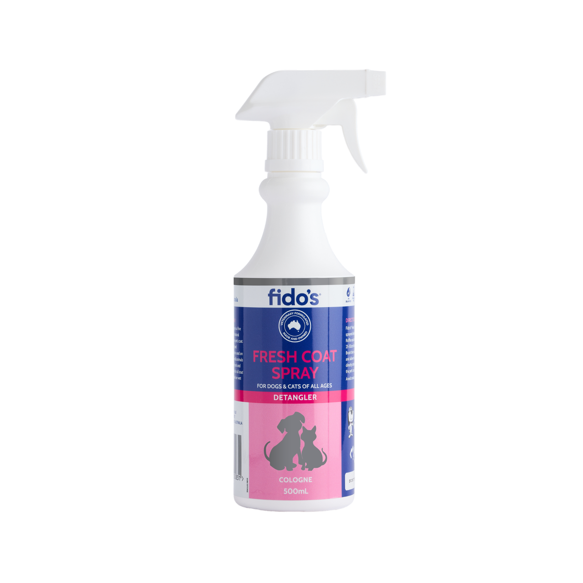Fido's Fresh Coat Spray 500 mL bottle, front of pack