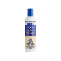Fido's Gentle and Mild Shampoo with baking soda for dogs and cats 250 mL bottle, front of pack
