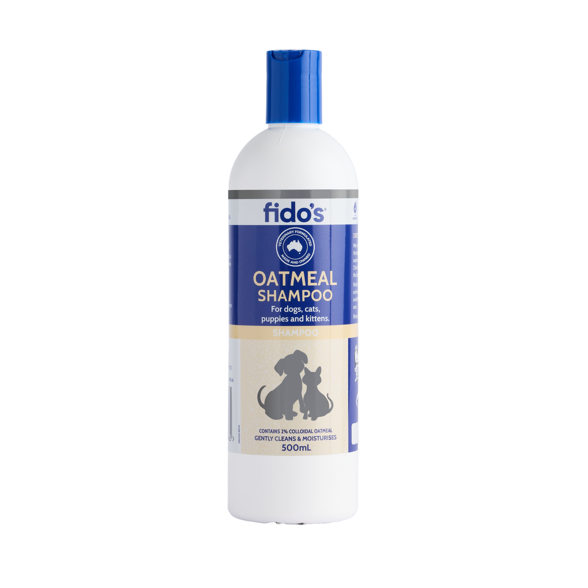 Fido's Oatmeal Shampoo 500 mL bottle, front of pack