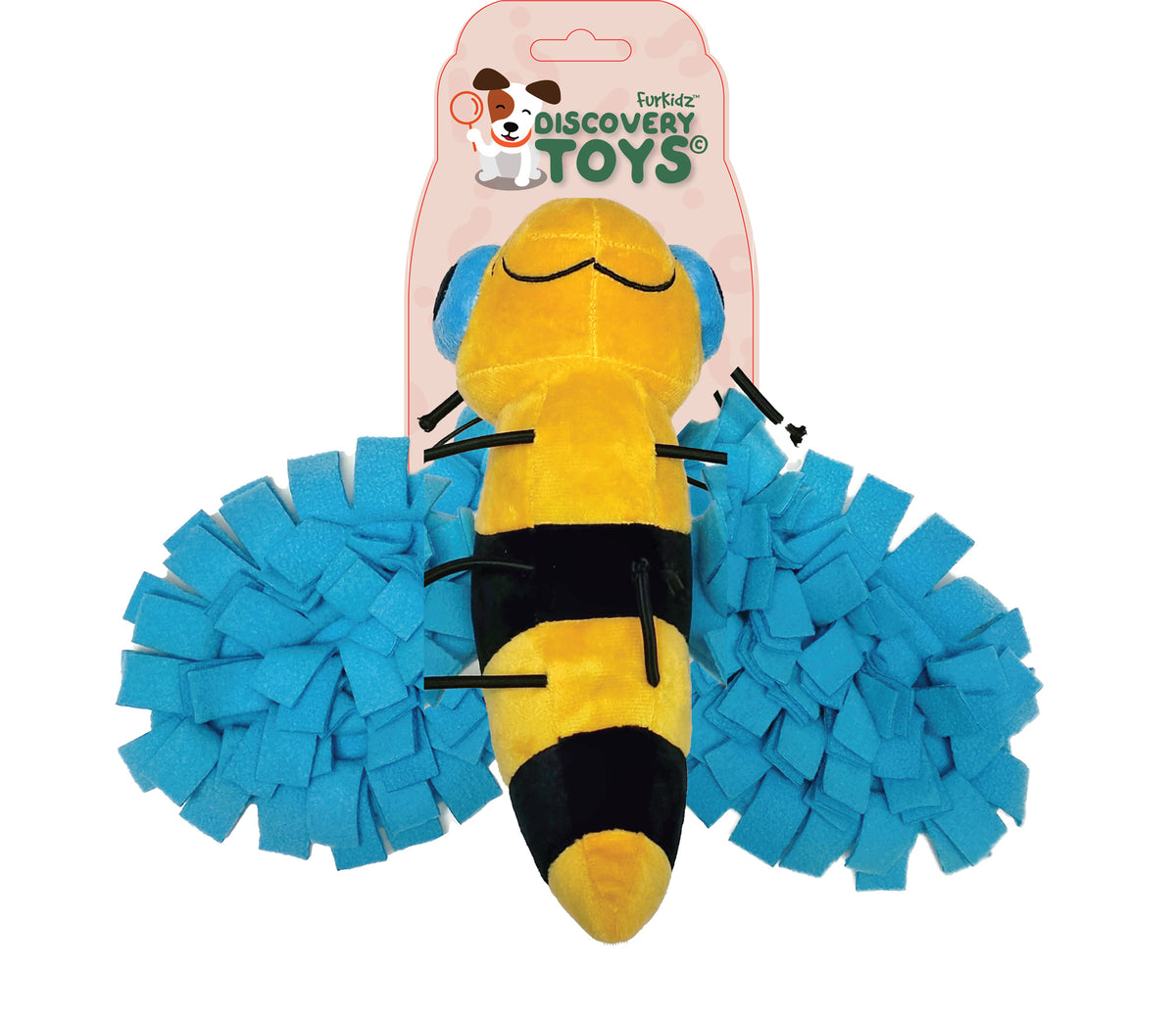 FurKidz Dog Toys Snuffle Bee - 33cm | PeekAPaw Pet Supplies