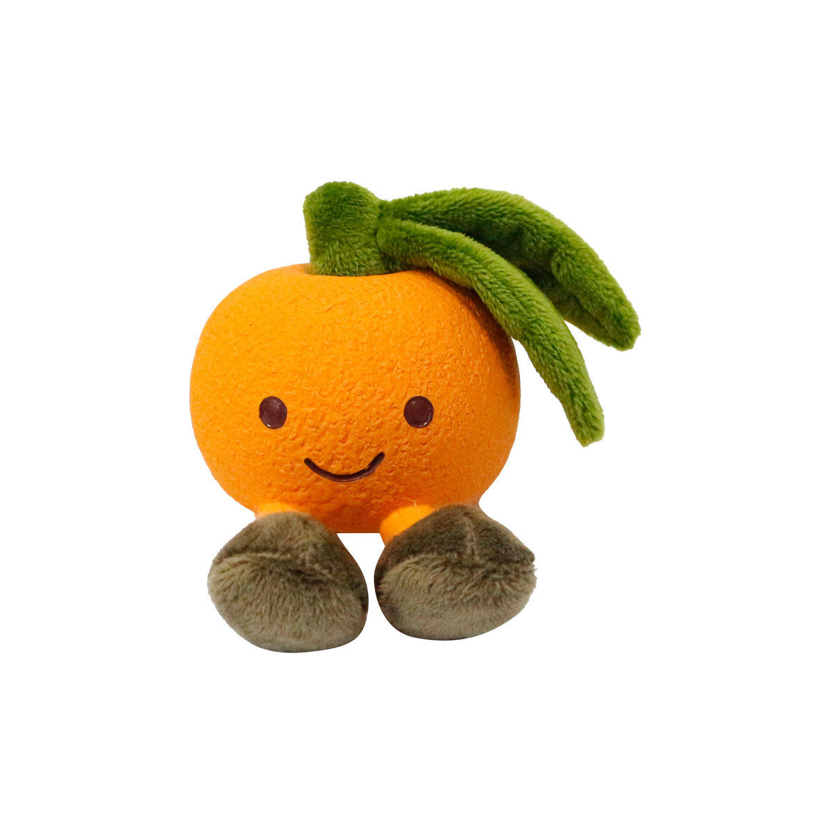 FurKidz Dog Toys Latex and Plush Orange - 6.5cm | PeekAPaw Pet Supplies