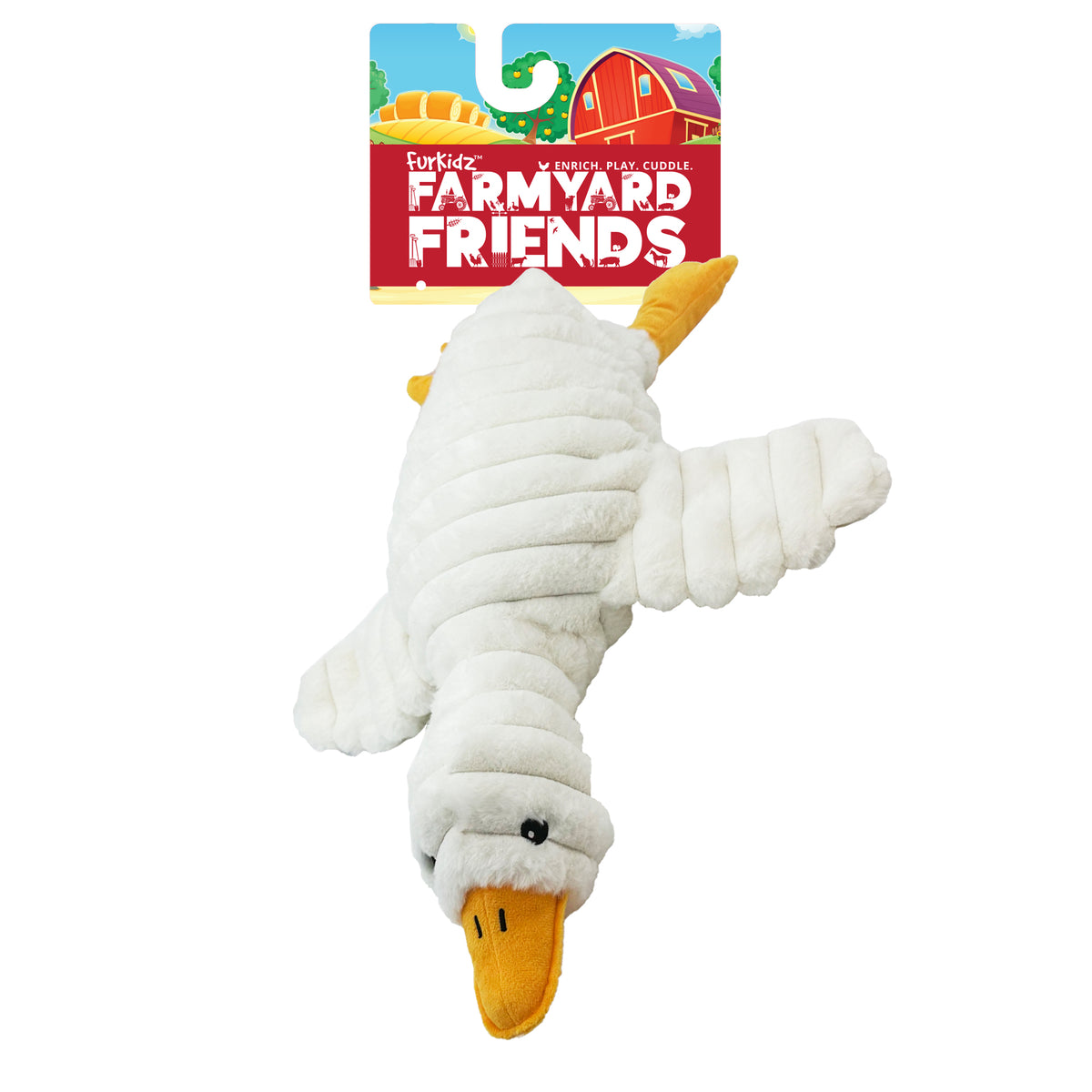 FurKidz Dog Toys Farmyard Friends Goose - 40cm | PeekAPaw Pet Supplies