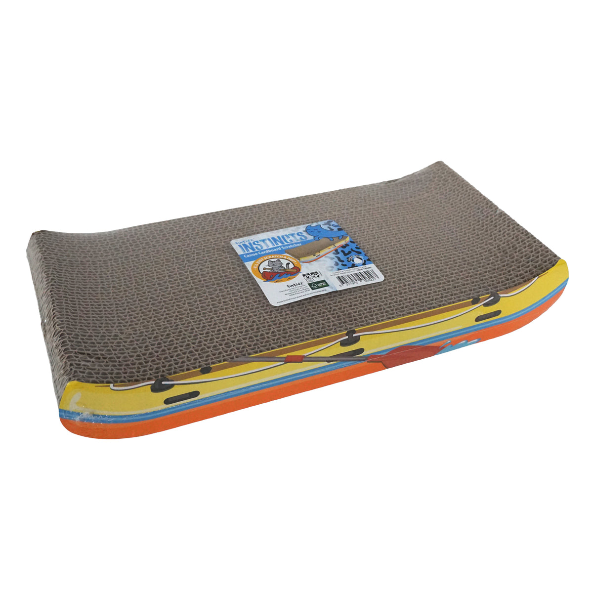 FurKidz Cat Dream Catcher Canoe Scratcher 42 X 20 X 7cm - Default Title | PeekAPaw Pet Supplies