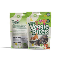 FurKidz Veggie Bites Knotted Bones - 400g Bag of 10 | PeekAPaw Pet Supplies