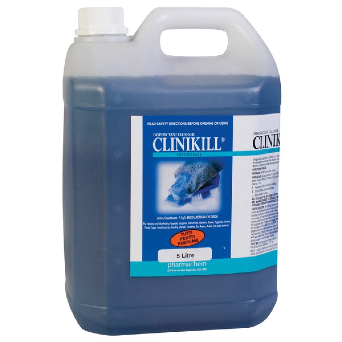 Pharmachem Clinikill concentrate disinfectant Tutti Frutti 5L container