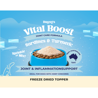 Bugsy's Vital Boost Joint Care Sardine Dog Food Topper 120g