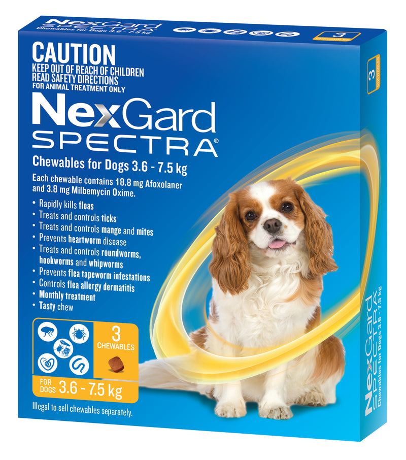 nexgard spectra small dog 3 pack