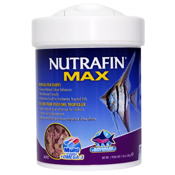 Nutrafin Max Tropical Fish Flakes - 38g | PeekAPaw Pet Supplies
