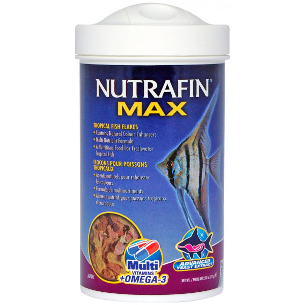 Nutrafin Max Tropical Fish Flakes - 77g | PeekAPaw Pet Supplies