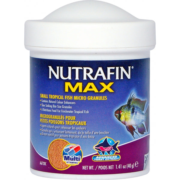 Nutrafin Max Small Tropical Micro Pellets - 40g | PeekAPaw Pet Supplies