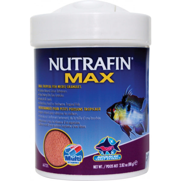 Nutrafin Max Small Tropical Micro Pellets - 80g | PeekAPaw Pet Supplies