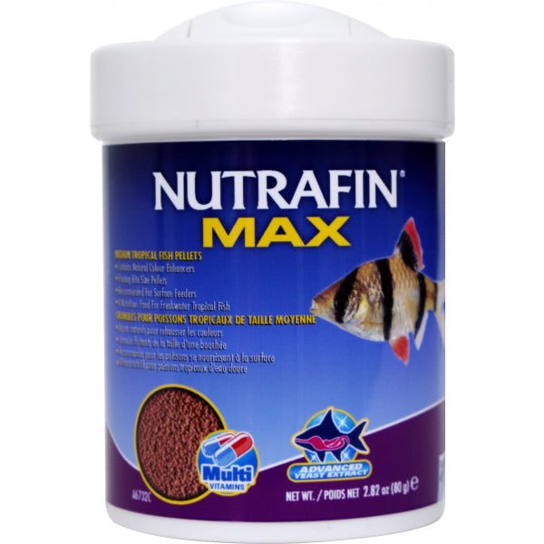 Nutrafin Max Medium Tropical Pellets - 80g | PeekAPaw Pet Supplies