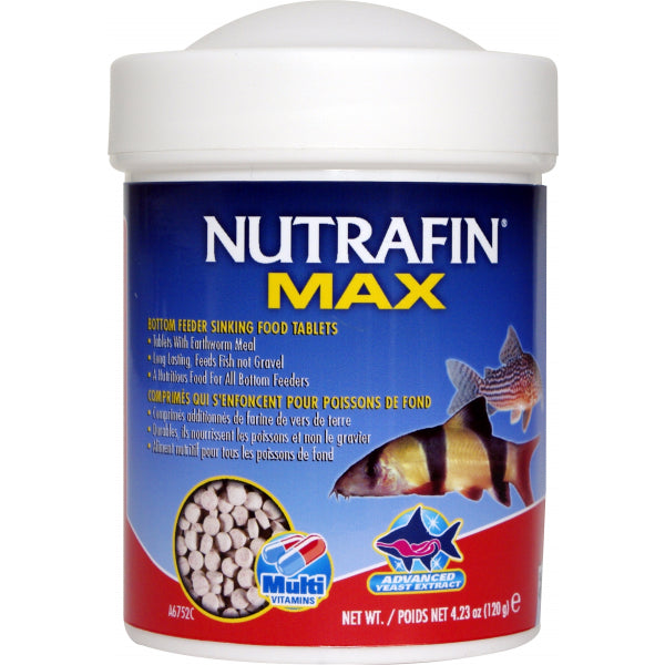 Nutrafin Max Bottom Feeder Sinking Tablets - 120g | PeekAPaw Pet Supplies