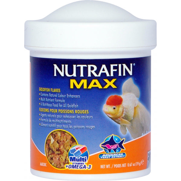Nutrafin Max Goldfish Flakes - 19g | PeekAPaw Pet Supplies
