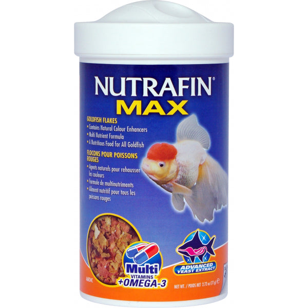 Nutrafin Max Goldfish Flakes - 77g | PeekAPaw Pet Supplies