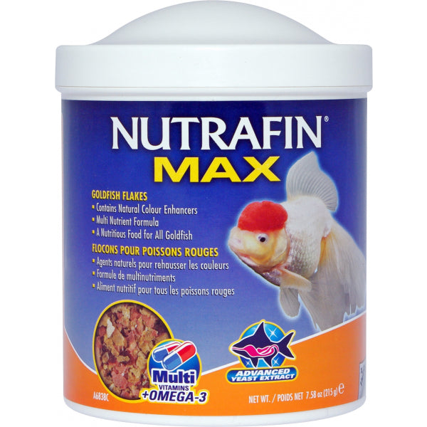 Nutrafin Max Goldfish Flakes - 215g | PeekAPaw Pet Supplies
