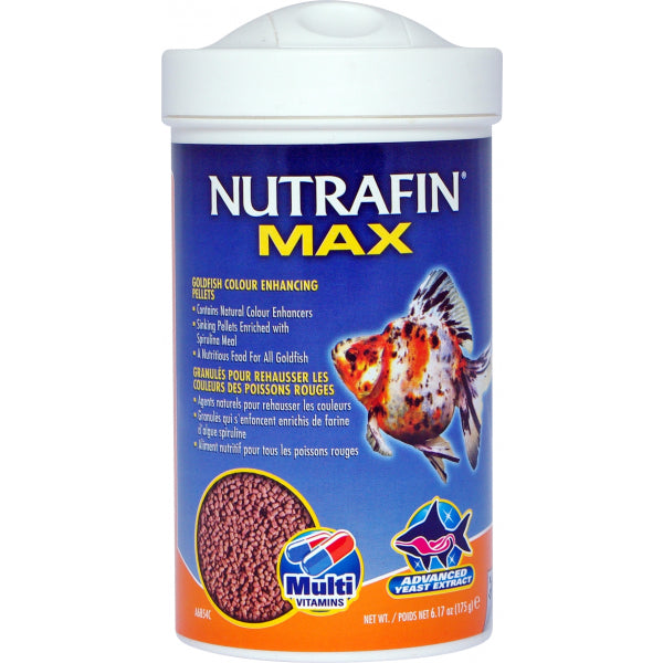 Nutrafin Max Goldfish Colour/Wheatgerm Pellets - 195g | PeekAPaw Pet Supplies