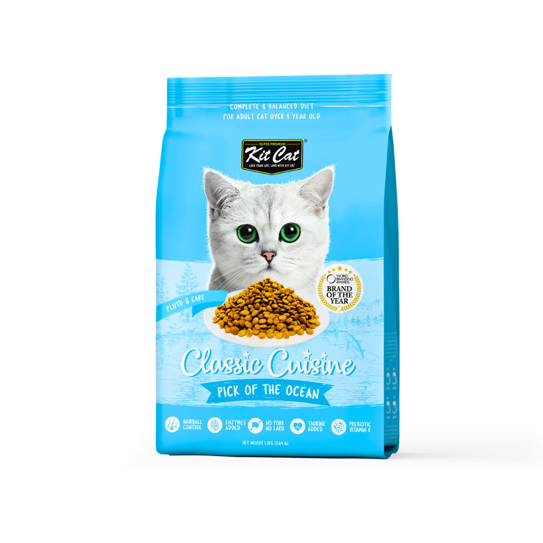 Kit Cat Premium Dry Cat Food Pick of The Ocean pack front