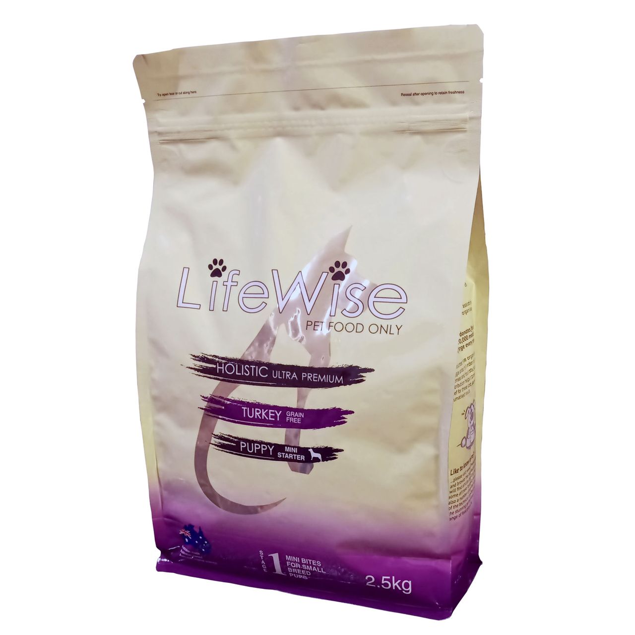 LifeWise Dry Puppy Food Stage 1 Mini Starter Turkey