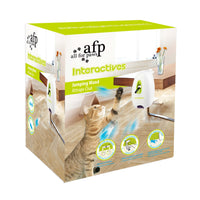 All for Paws AFP Interactives Jumping Wand retail box showing a cat chasing the wand toy