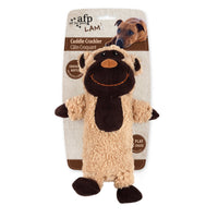All for Paws AFP LAM Cuddle Crackler monkey plush dog toy on its printed header card