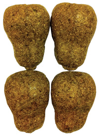 Veggie Patch Nibblers Pears, four woven pear-shaped small animal treats
