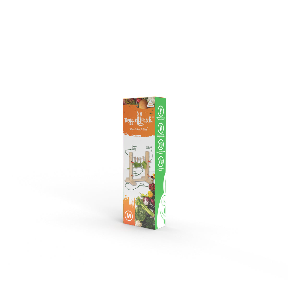 Veggie Patch Peg n Snack Line medium, hanging snack line for a small animal enclosure