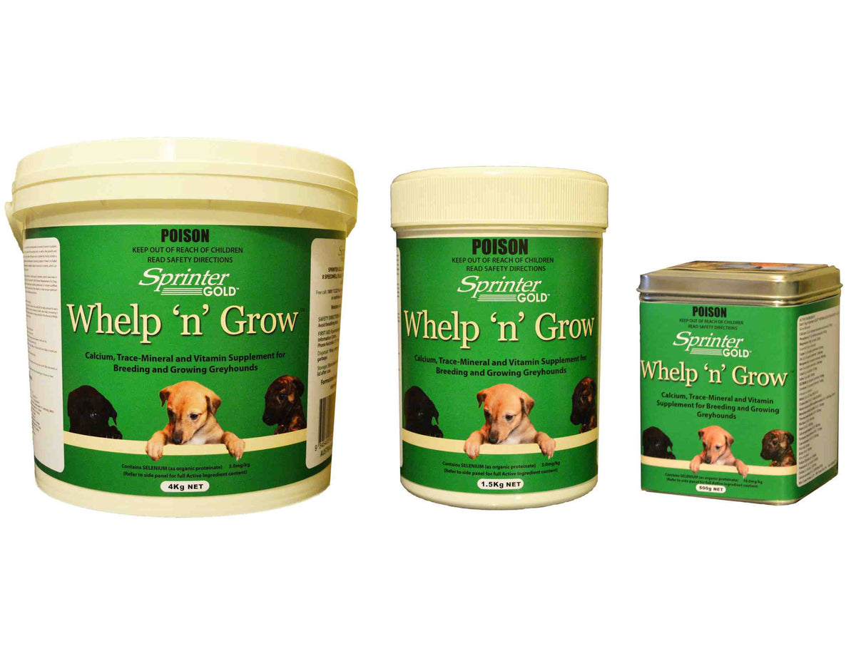 Sprinter Gold Whelp N Grow breeding and growth supplement container